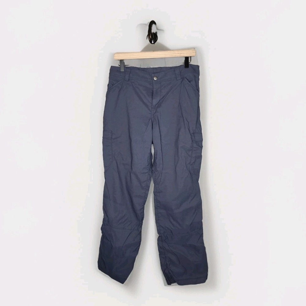 Duluth Trading Womens Pants 12 x 31 Gray Cargo Utility Double Knee